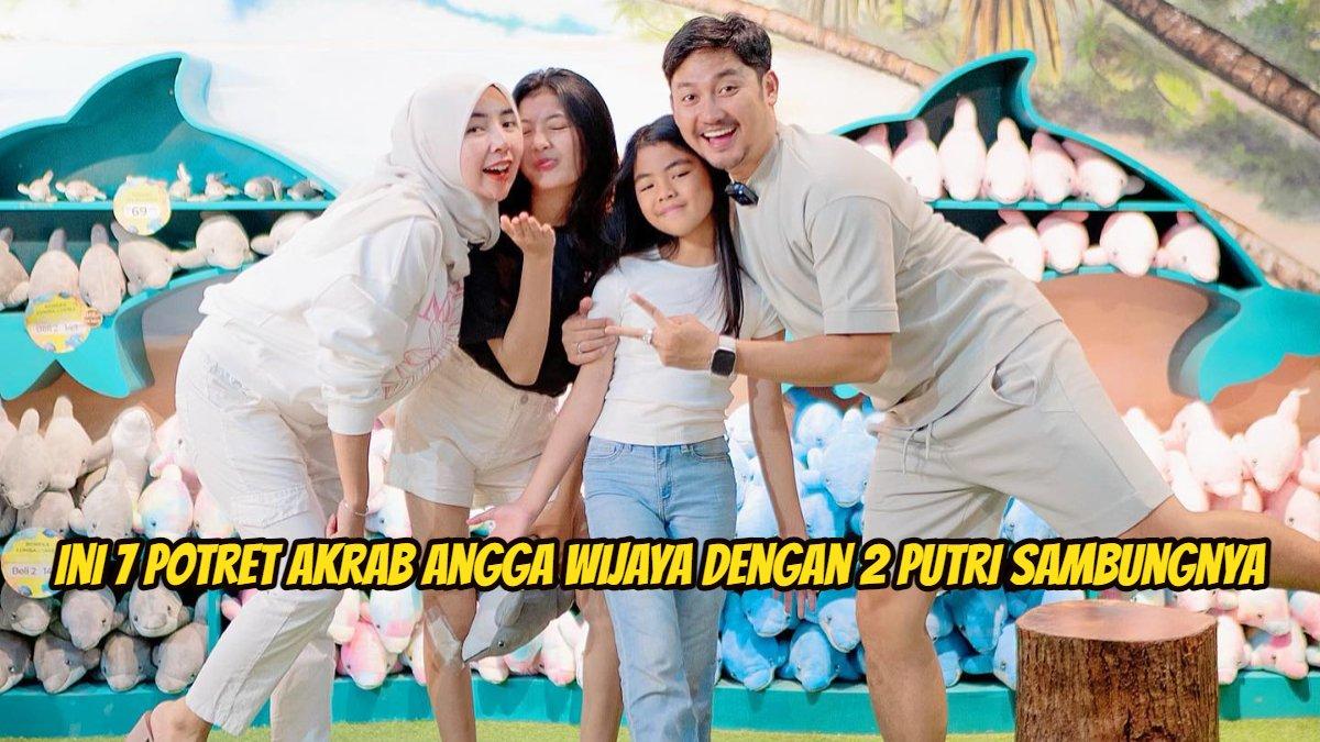 Angga Wijaya liburan ke Bali bersama istri dan kedua anak sambungnya