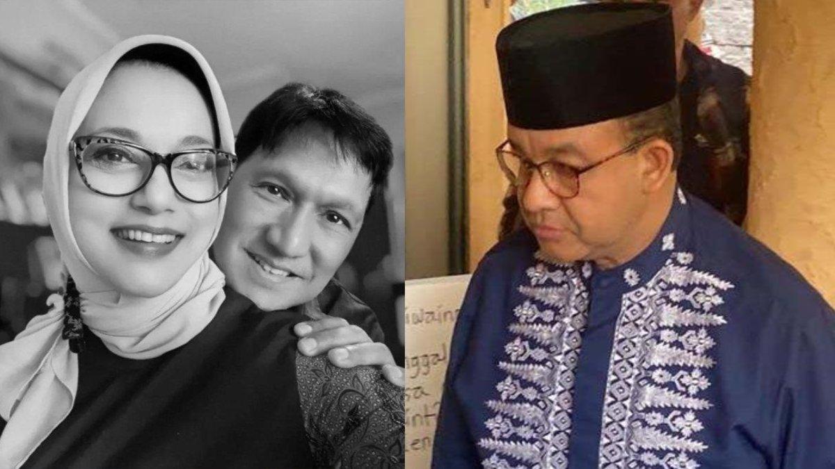 Anies Baswedan turut hadir melayat Marissa Haque