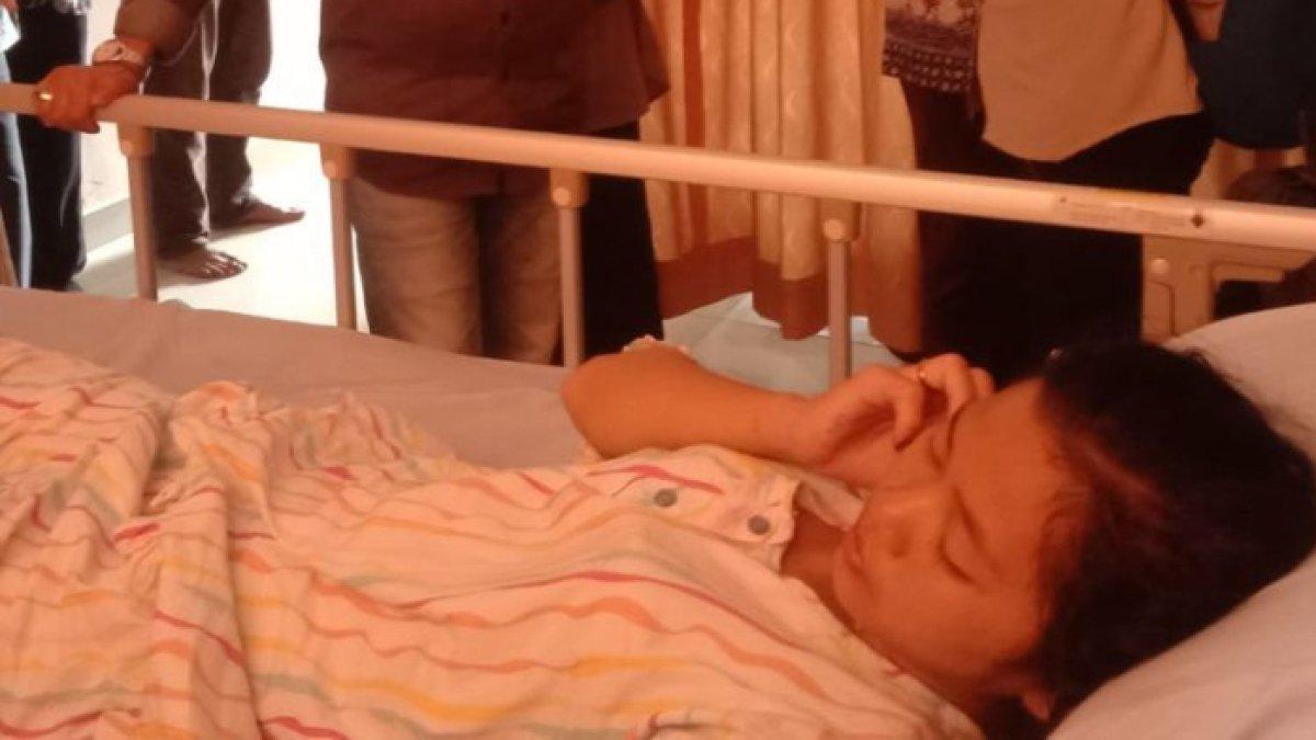 Annisa petugas KPPS yang dipatuk ular tengah dirawat di Puskesmas Parittiga, Bangka Barat