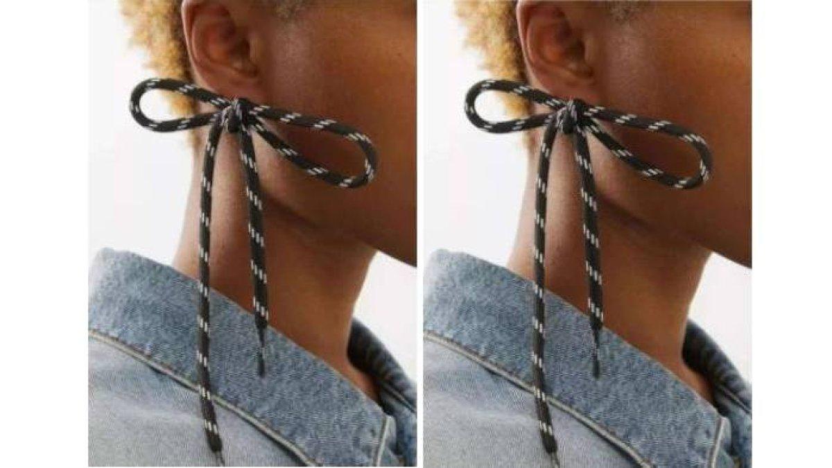 Anting tali sepatu Balenciaga