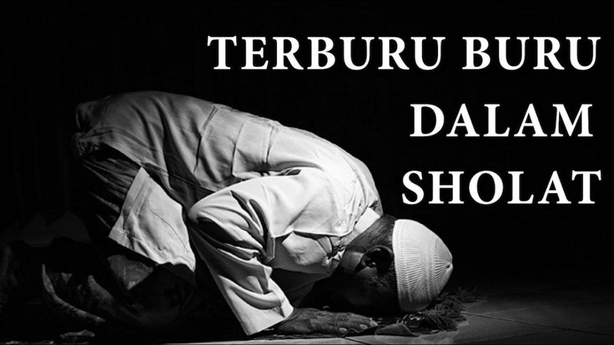 Apakah shalat itu boleh dikerjakan dengan ngebut agar bisa tetap shalat dan tidak jadi dosa?