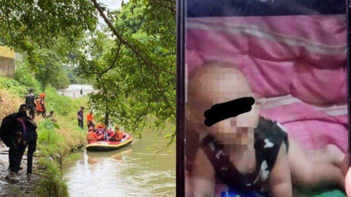 Arjuna (2) hanyut terbawa arus Sungai Ciliwung Jalan Ahmad Yani, Kecamatan Tanah Sareal, Kota Bogor pada kemarin, Sabtu (14/12/2024) dan sampai saat ini Minggu (15/12/2024) masih belum ditemukan.