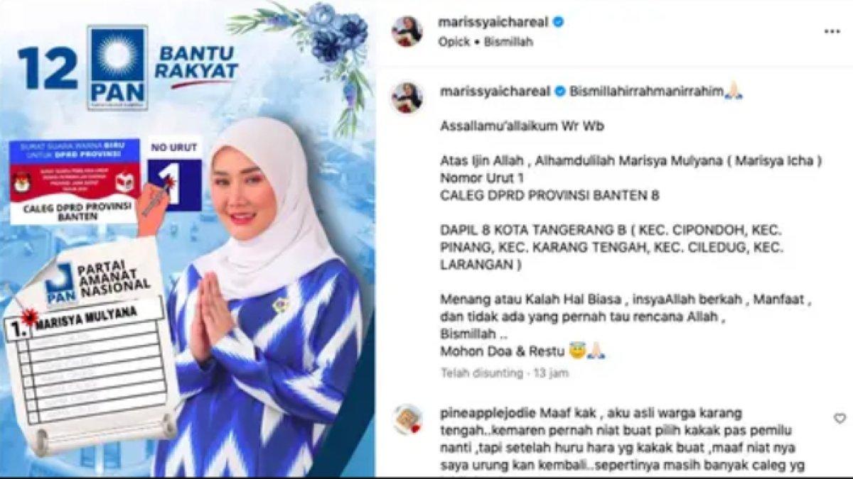 Artis Marisya Mulyana terancam gagal melenggang ke Senayan