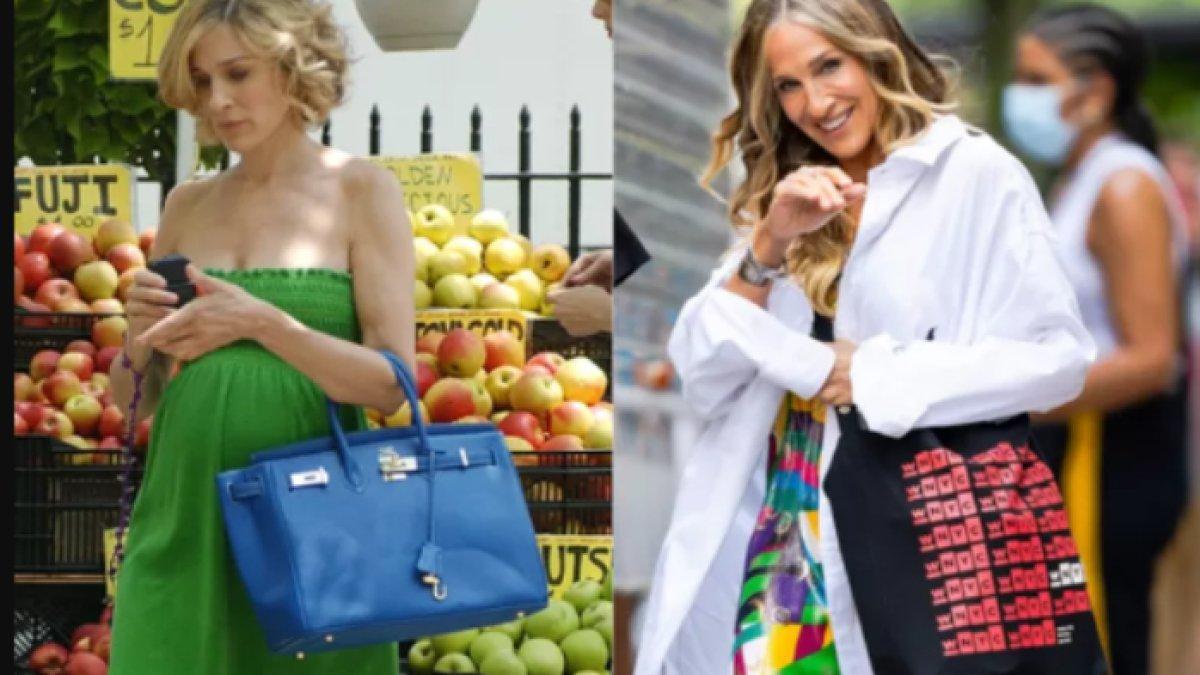 Artis Sarah Jessica Parker tak peduli dibully gegara mengenakan tas Hermes palsu, dipakai untuk menutupi perut hamilnya