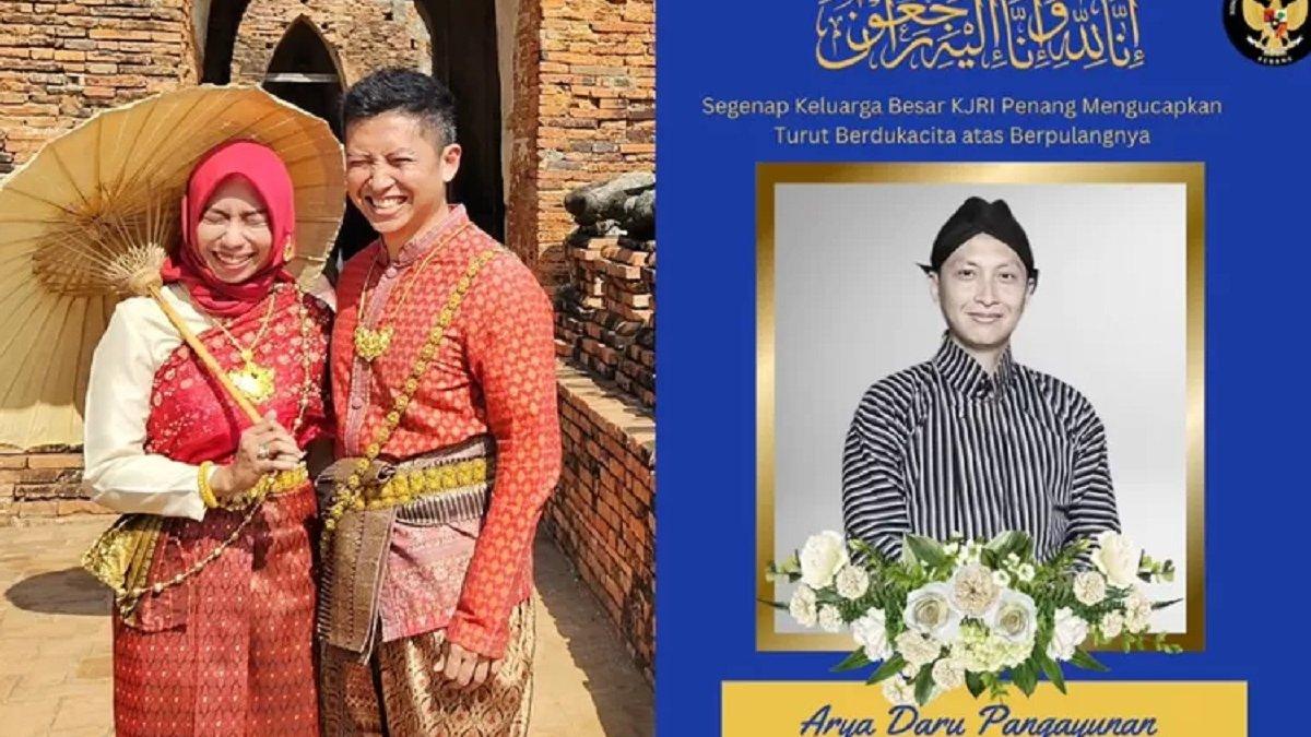 DIPLOMAT TEWAS MISTERIUS - Kolase foto Arya Daru dan istri diambil dari Instagram @ddaru_chee. Arya Daru meninggal tak wajar, ini sosok istrinya