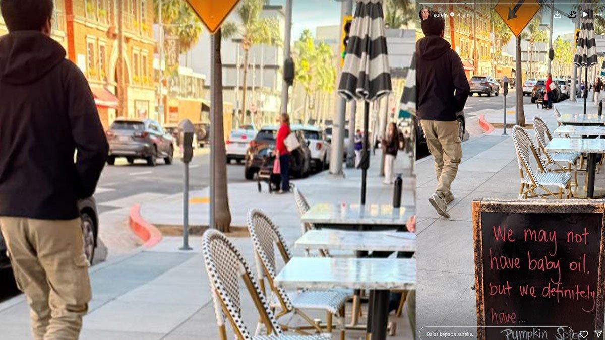 Aurelie Moeremans memfoto jalanan California