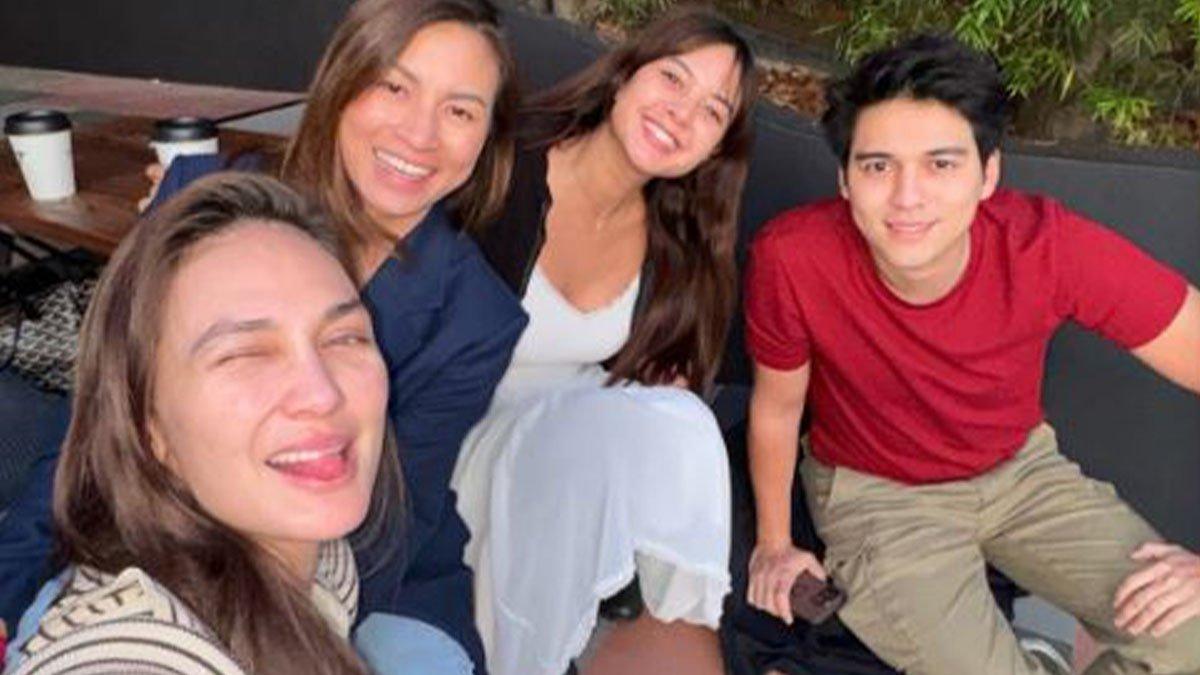 Aurelie Moeremans ketemu Luna Maya dan Maxime Bouttier