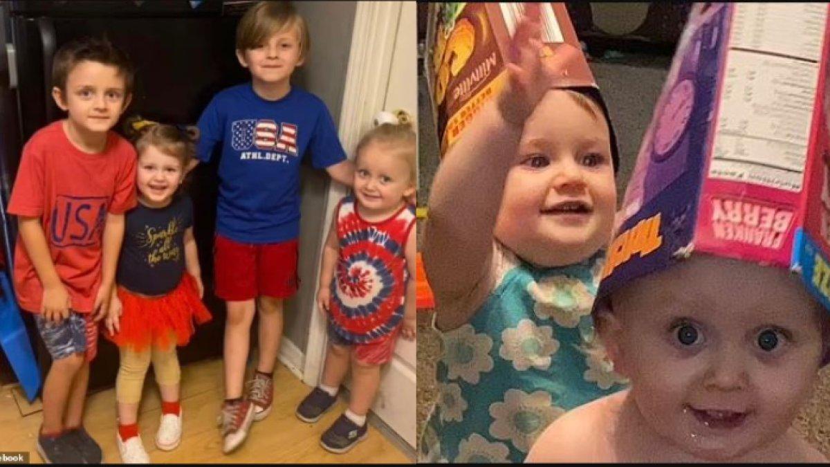 Aurora dan Kellan, berfoto bersama kakak laki-laki mereka, sering bangun pada jam-jam tertentu dan ditemukan tidur di berbagai tempat di pagi hari dengan mainan berserakan di kamar mereka.