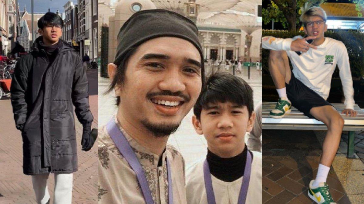 Ayman Modjo, anak Duta Sheila On Seven memiliki gaya dan penampilan yang trendi nan nyentrik, kontras dengan ayahnya.