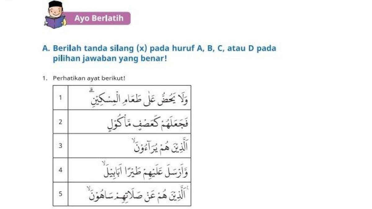 Inilah soal dan kunci jawaban dari Buku PAI Kurikulum Merdeka Kelas 5 halaman 29