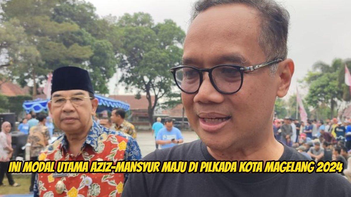 Wali Kota Magelang, Muchamad Nur Aziz (depan) dan Wakil Wali Kota Magelang, M Mansyur (belakang) di Magelang Tengah