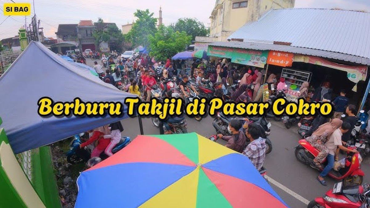 BERBURU TAKJIL KLATEN - Pasar Cokro Klaten bisa jadi pilihan berburu takjil di sore hari.