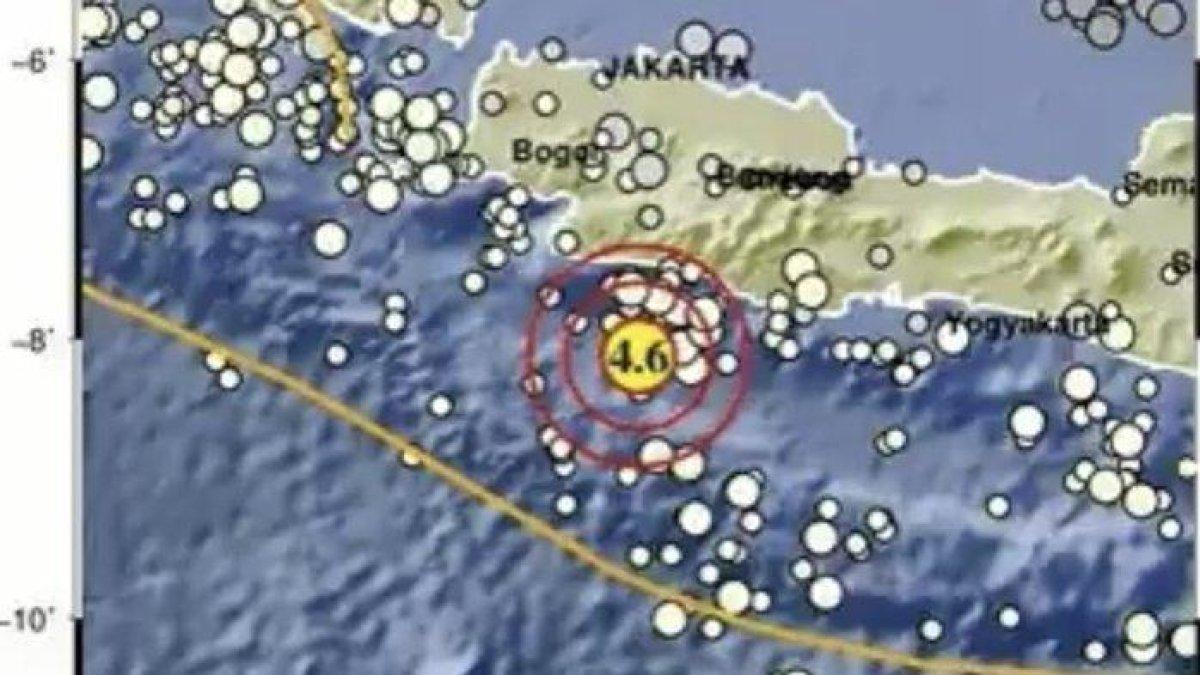 BMKG menginformasi terjadinya gempa bumi berkekuatan magnitudo 4,6 di Sukabumi, Senin (27/1/2025).