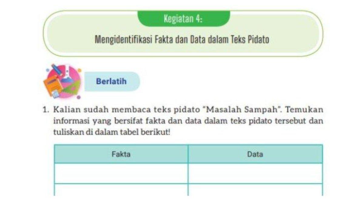 ILUSTRASI KUNCI JAWABAN: Bahasa Indonesia kelas 8 halaman 178 dan 179
