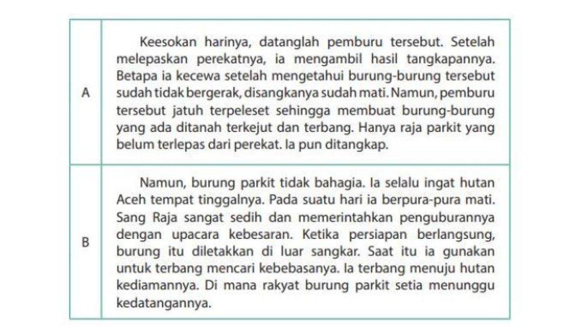 Bahasa Indonesia kelas 9 halaman 136.