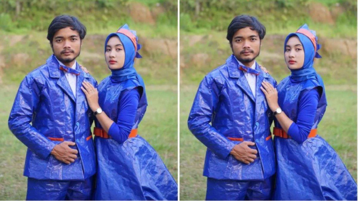 Baju dari terpal buatan Anam Chenel