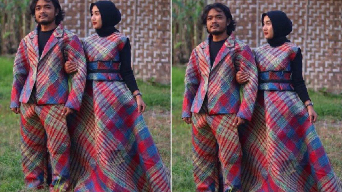 Baju dari tikar jadul tikar mendong, Anam Chenel