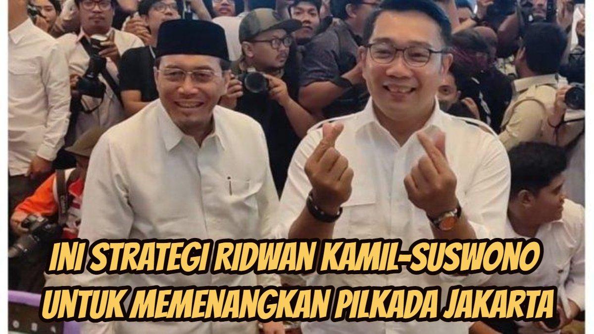 Bakal calon gubernur dan calon wakil gubernur Jakarta Ridwan Kamil-Suswono.
