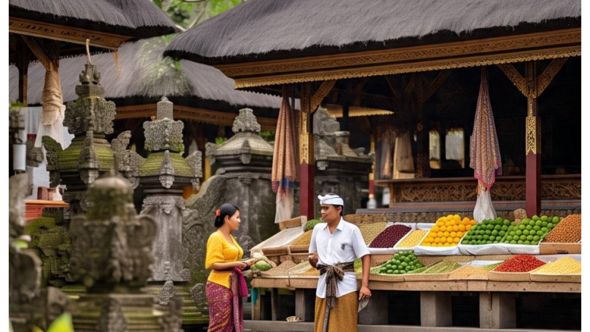 Ilustrasi suasana di daerah Bali.