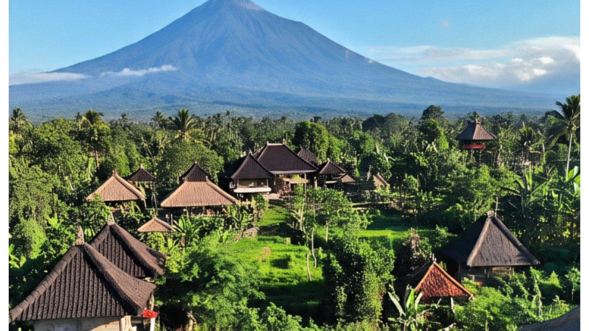 Ilustrasi kesejukan dan keindahan daerah di Bali.