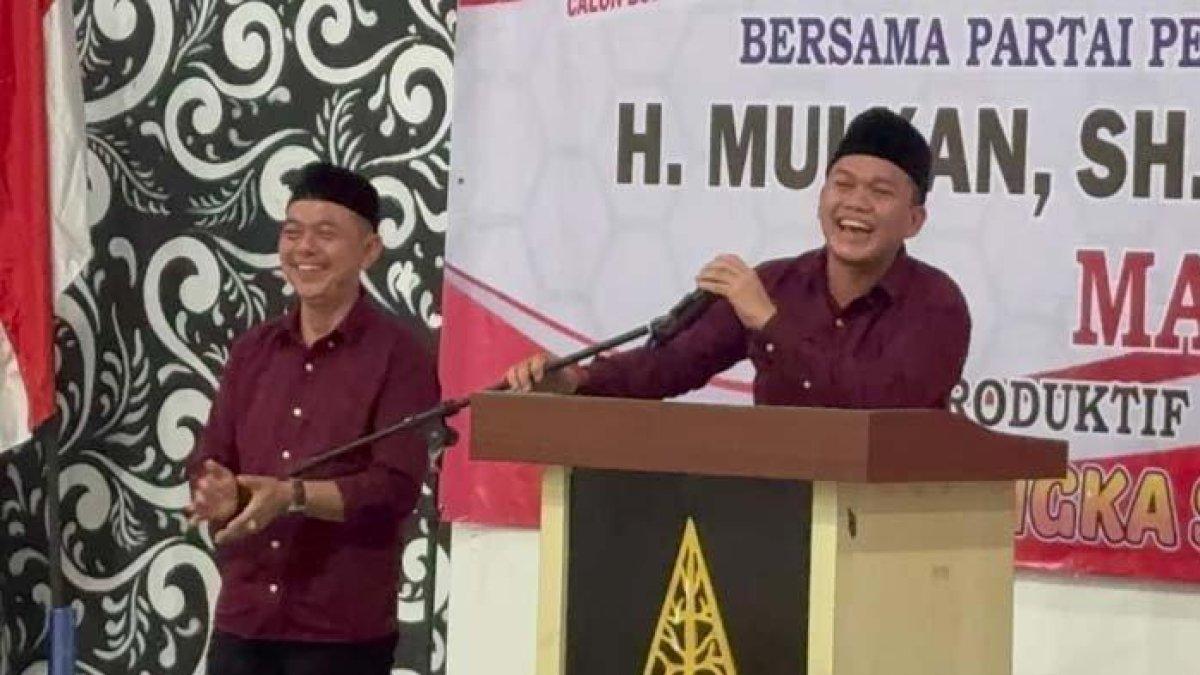 H Mulkan-Ramadian. Calon bupati incumbent/petahana Kabupaten Bangka H Mulkan-Ramadian kalah melawan kotak kosong di Pilkada Bangka 2024.
