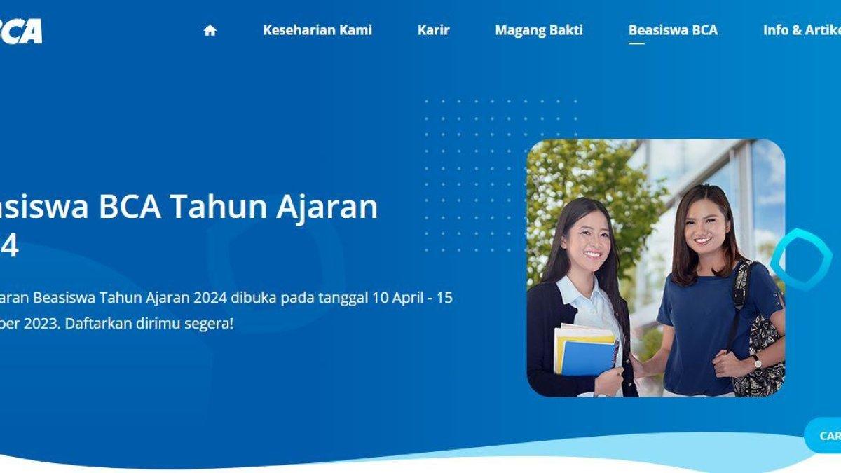 Beasiswa BCA 2024 untuk Lulusan SMA/SMK.