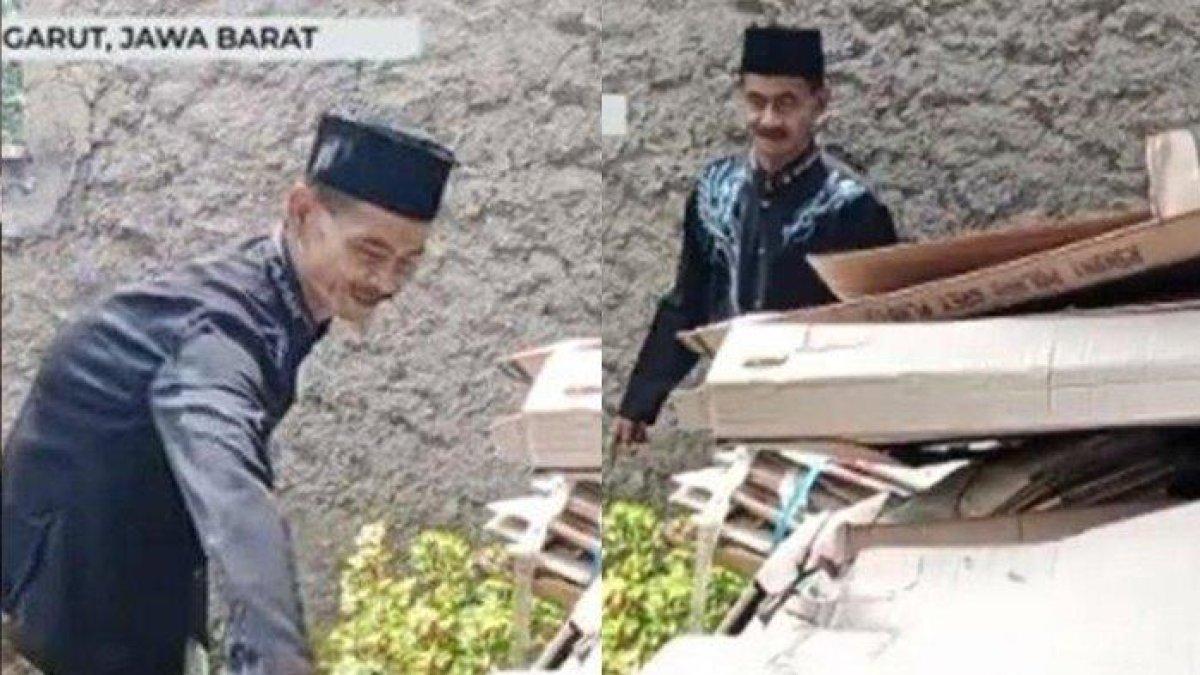 Beginilah nasib Yayat, pemulung rongsokan di Garut, Jawa Barat (Jabar) yang telah menderita usus bocor selama sepuluh tahun.