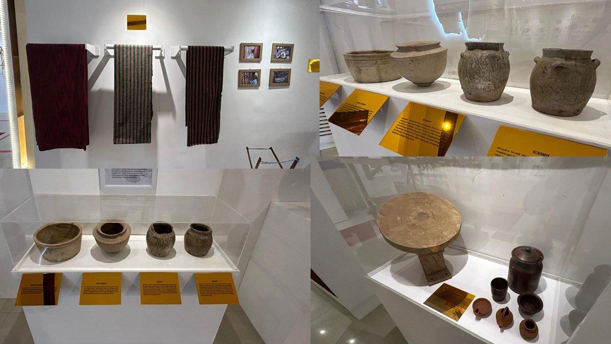 Koleksi benda cagar budaya yang ada di Museum Daerah Klaten, kompleks Monumen Juang 45, Kelurahan Bareng Lor, Kecamatan Klaten Utara, Klaten.