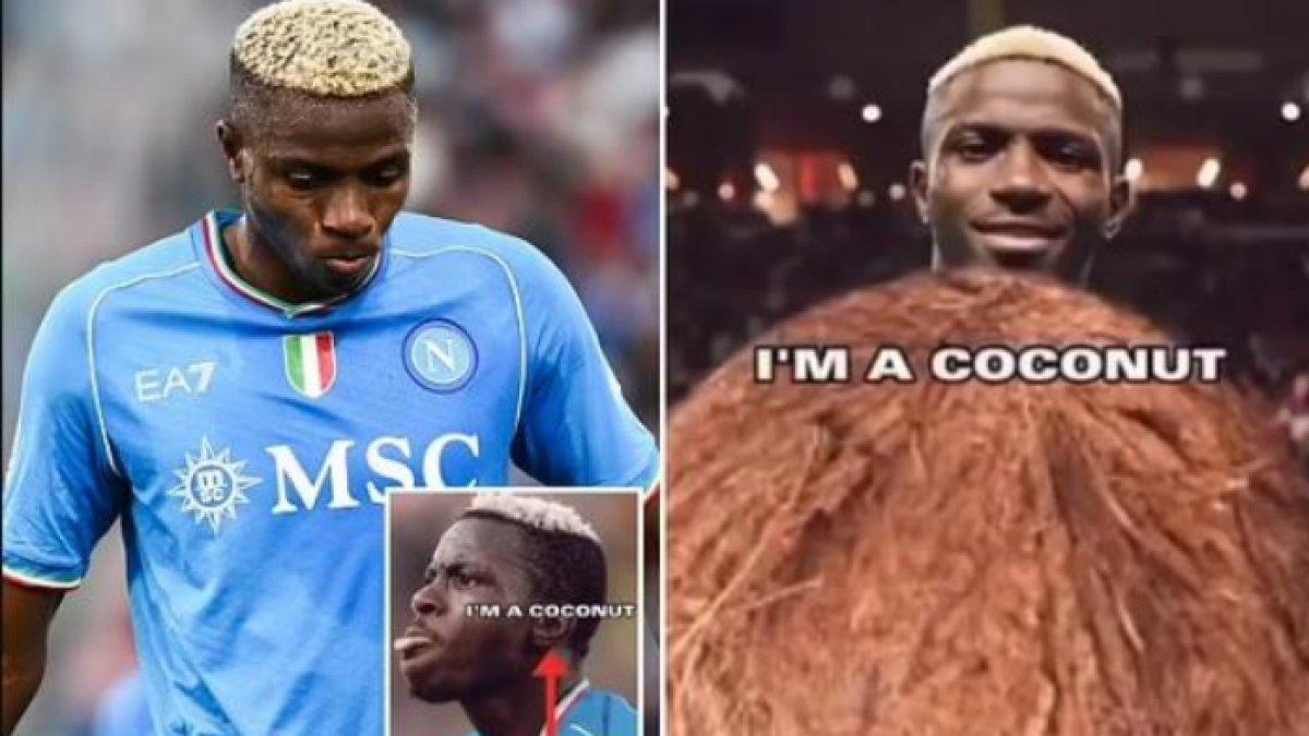 Bentuk pelecehan rasial yang diterima oleh Victor Osimhen.