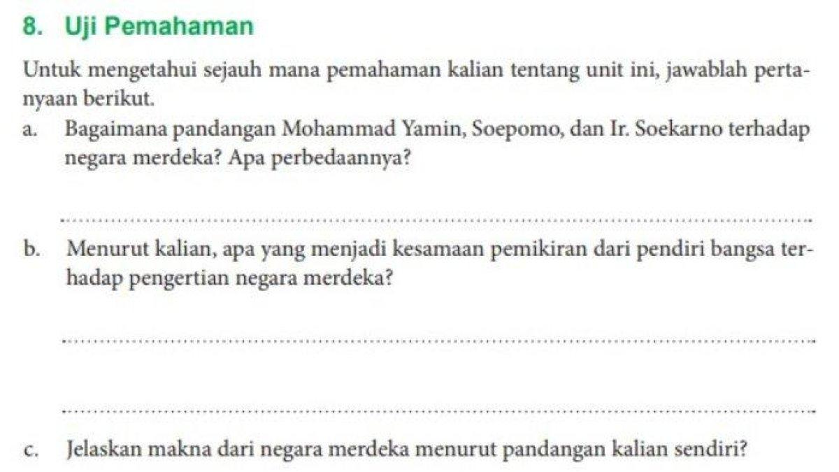 Berikut kunci jawaban PKN kelas 10 halaman 26 27 Kurikulum
