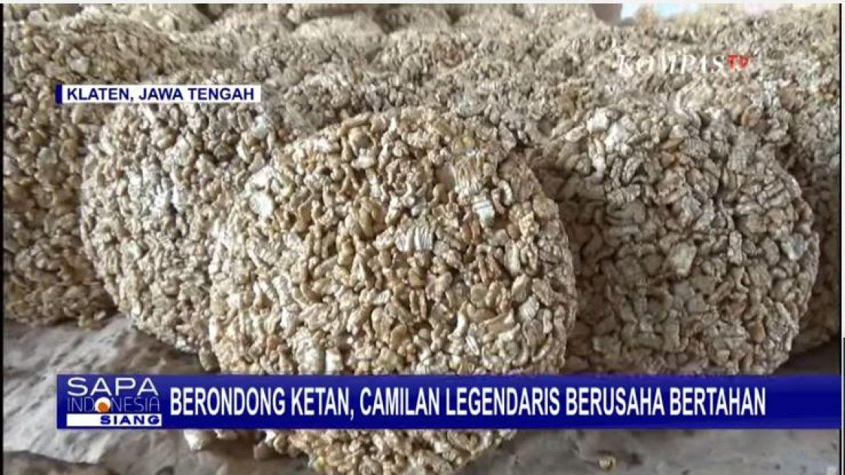 KULINER KLATEN: Berondong ketan yang manis dengan gula merah di Klaten