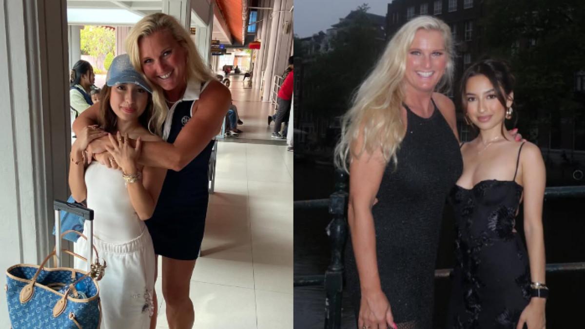 KEDEKATAN BRIGITTE JENNIFER - Potret ibunda Justin Hubner dan Jennifer Coppen diambil dari Instagram pada Selasa (22/7/2025). Brigitte Hubner tampak begitu dekat dengan pacar sang anak, Jennifer Coppen.