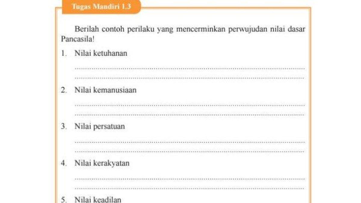 Buku PKN Kelas 9 SMP/MTs halaman 19.