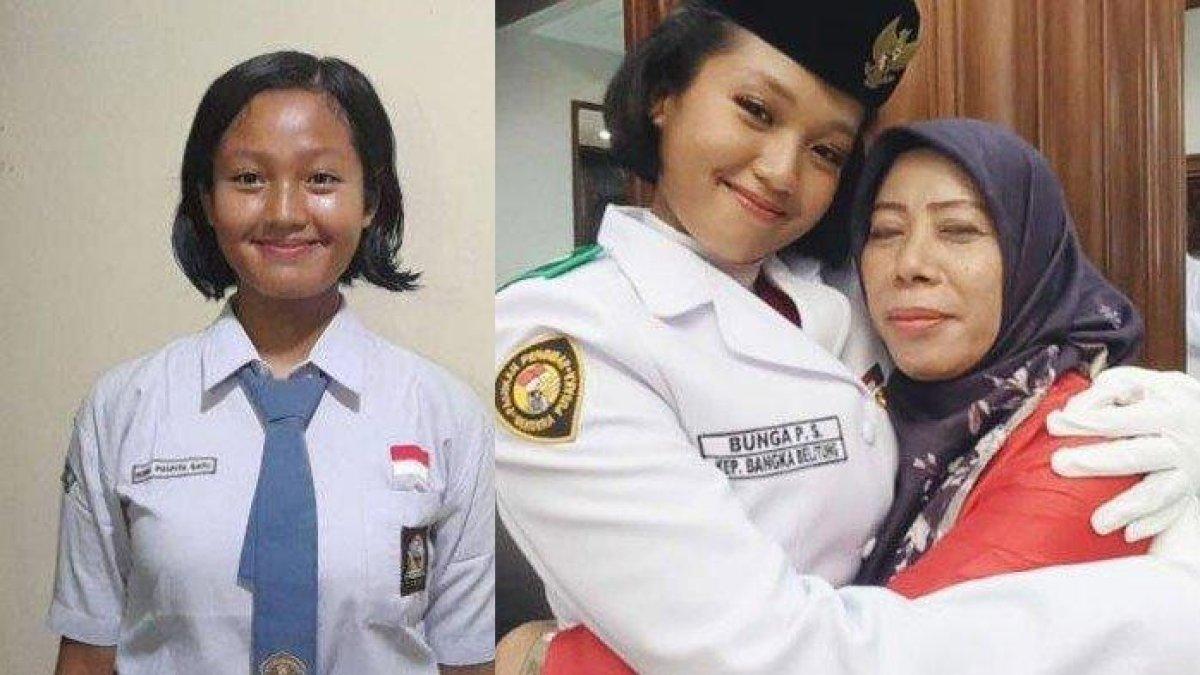 Sosok Bunga Puspita Sari, anak buruh setrika asal Pangkal Pinang sukses jadi Paskibraka 2023, dulu dicemooh tetangga