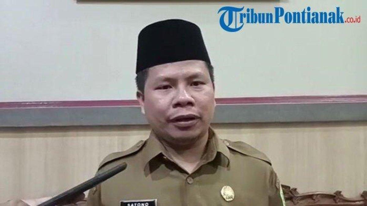 BUPATI SAMBAS - Bupati Sambas H Satono dokumen Tribun Pontianak (9/4/2025). Satono merupakan bupati petahana yang sebelumnya sudah menjabat sejak 2020 lalu.