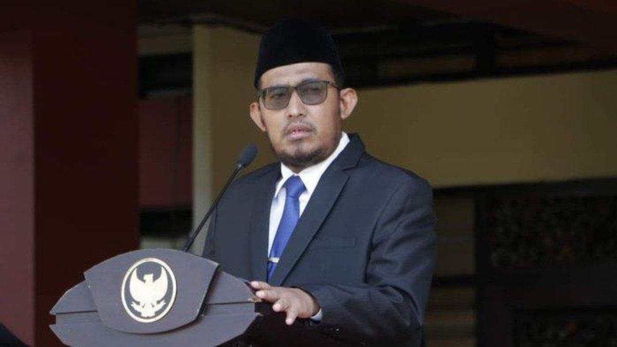 BUPATI SUMENEP - Bupati Sumenep Achmad Fauzi Wongsojudo saat memberi sambutan dokuman TribunMadura (24/3/2025). Bupati Sumenep Achmad Fauzi Wongsojudo merupakan pemenang Pilkada Sumenep 2024.