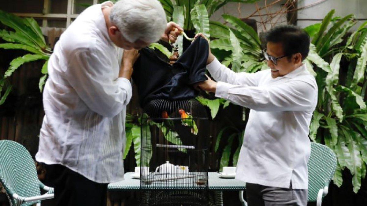 Burung lovebird menjadi hewan peliharaan Cak Imin, pemberian Ganjar Pranowo