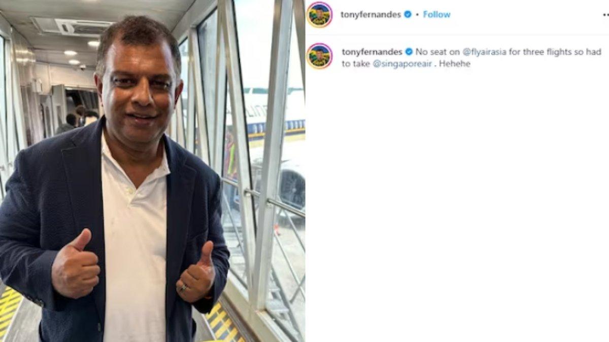 Inilah momen CEO AirAsia Tony Fernandez melakukan perjalanan menggunakan Singapore Airlines