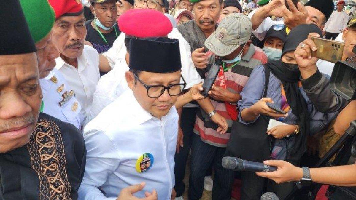 Cak Imin di Stadion Kedok Turen, Malang, Jawa Timur