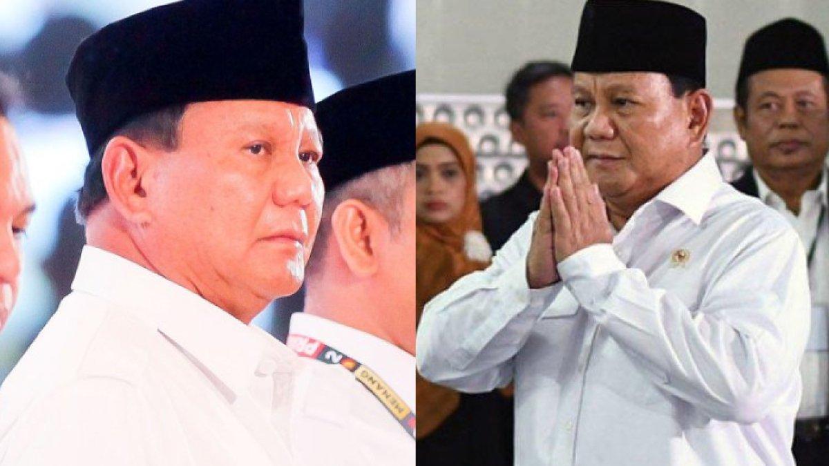 Kolase foto Ketua Umum Partai Gerindra sekaligus Calon Presiden nomor urut 2 Prabowo Subianto, salah satunya saat menghadiri rapat koordinasi nasional atau Rakornas di Jakarta International Expo, Kemayoran, Jakarta Pusat, Jumat (15/12/2023).