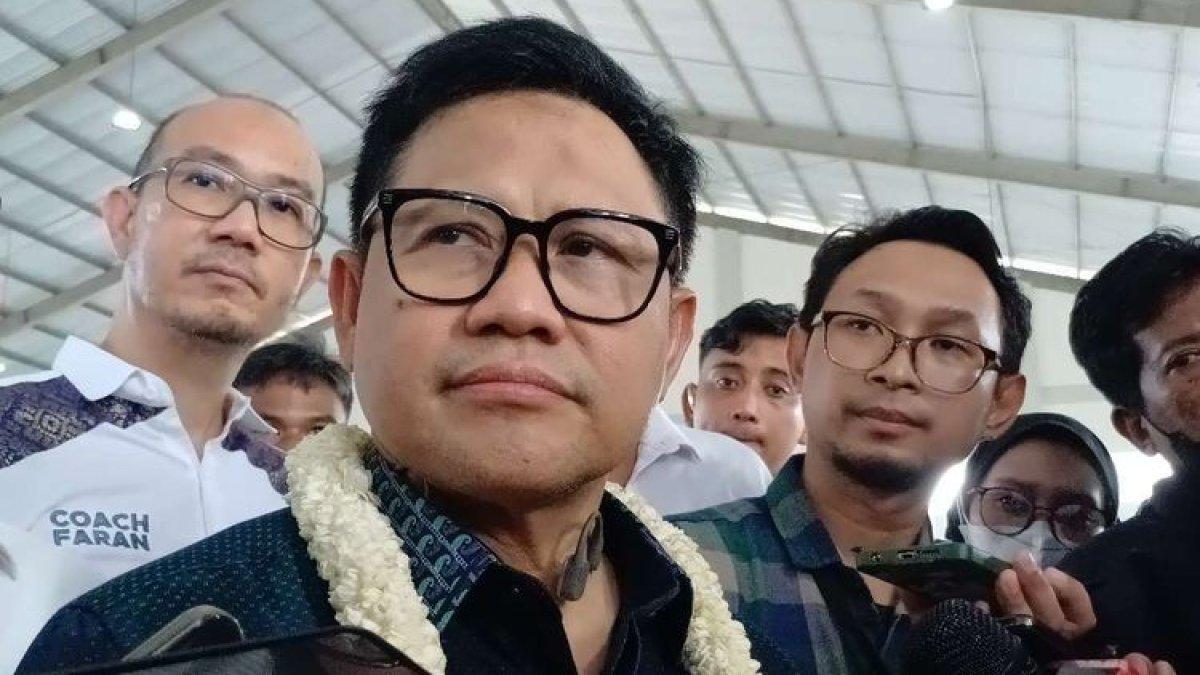 Calon wakil presiden nomor urut 1, Muhaimin Iskandar saat kampanye di Kudus, Jawa Tengah, Sabtu (23/12/2023).