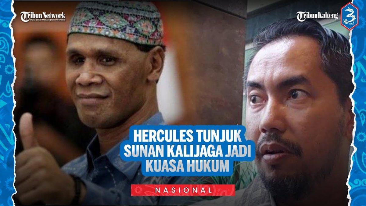 POLEMIK HERCULES - Capture YouTube Tribun Kalteng menampilkan Hercules dan Sunan Kalijaga. Sunan Kalijaga minta hubungannya dengan purnawirawan TNI tak diadu domba meski jadi pengacara Hercules