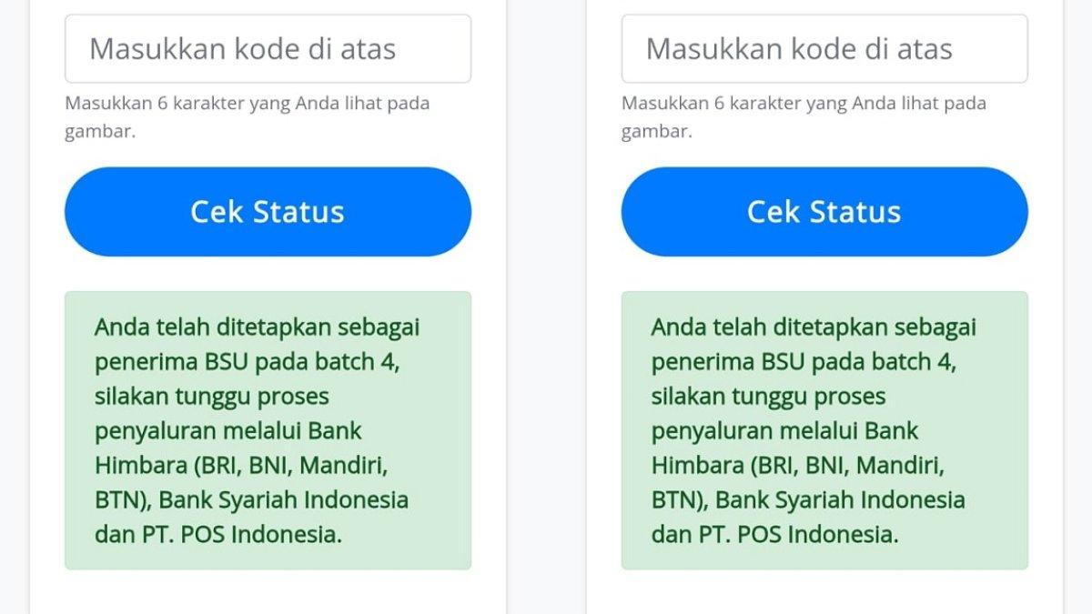BSU BATCH 4 - Capture bsu.kemnaker menampilkan notifikasi masuk daftar penerima BSU batch 4. Menerima notifikasi serupa? ini artinya