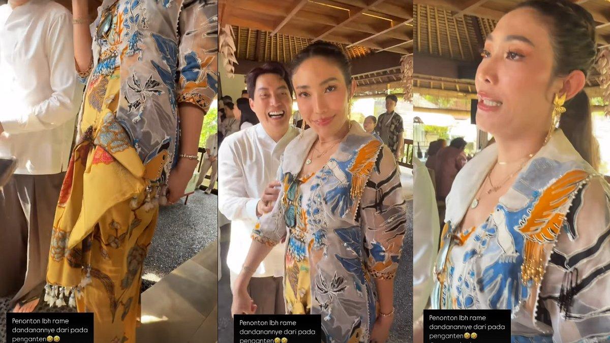 PERNIKAHAN LUNA MAYA - Capture unggahan Instagram Story Melaney Ricardo diambil pada Rabu (7/5/2025). Melaney Ricardo sebut penampilan Ayu Dewi melebihi pengantin di acara pernikahan Luna Maya