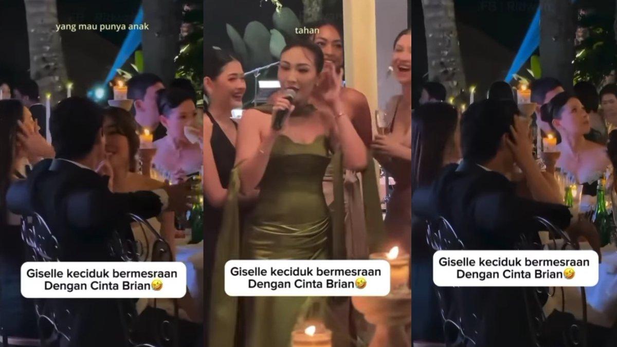 PERNIKAHAN LUNA MAYA - Capture unggahan video Instagram @awreceh.id pada Sabtu (10/5/2025). Ayu Dewi minta Gisel dan Cinta Brian yang umbar kemesraan untuk menahan diri