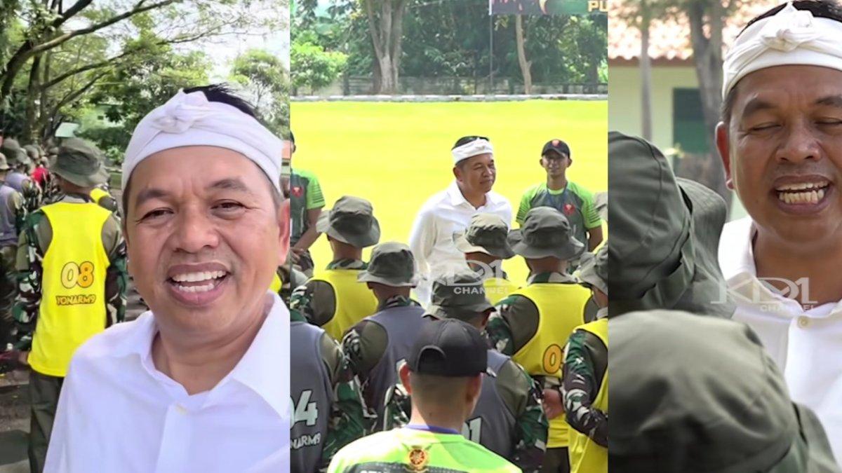 GEBRAKAN DEDI MULYADI - Capture video Dedi Mulyadi mengunjungi siswa yang sedang dididik di barak militer. Dedi Mulyadi membuat program anak-anak bermasalah dididik di barak militer