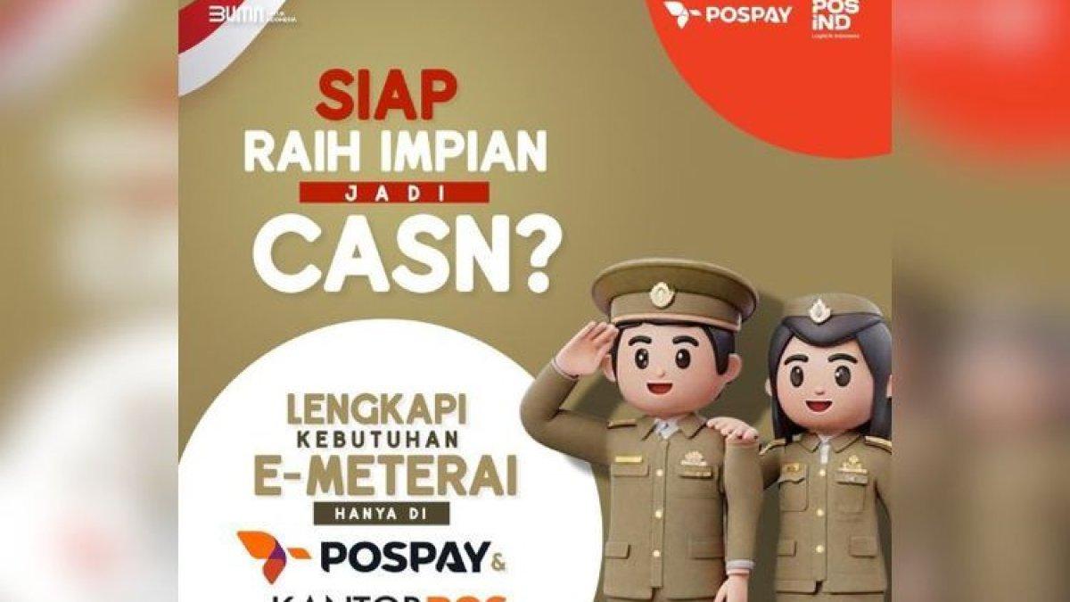 Salah satu syarat pendaftaran seleksi CPNS 2024 pembubuhan e-Materai di dokumen.