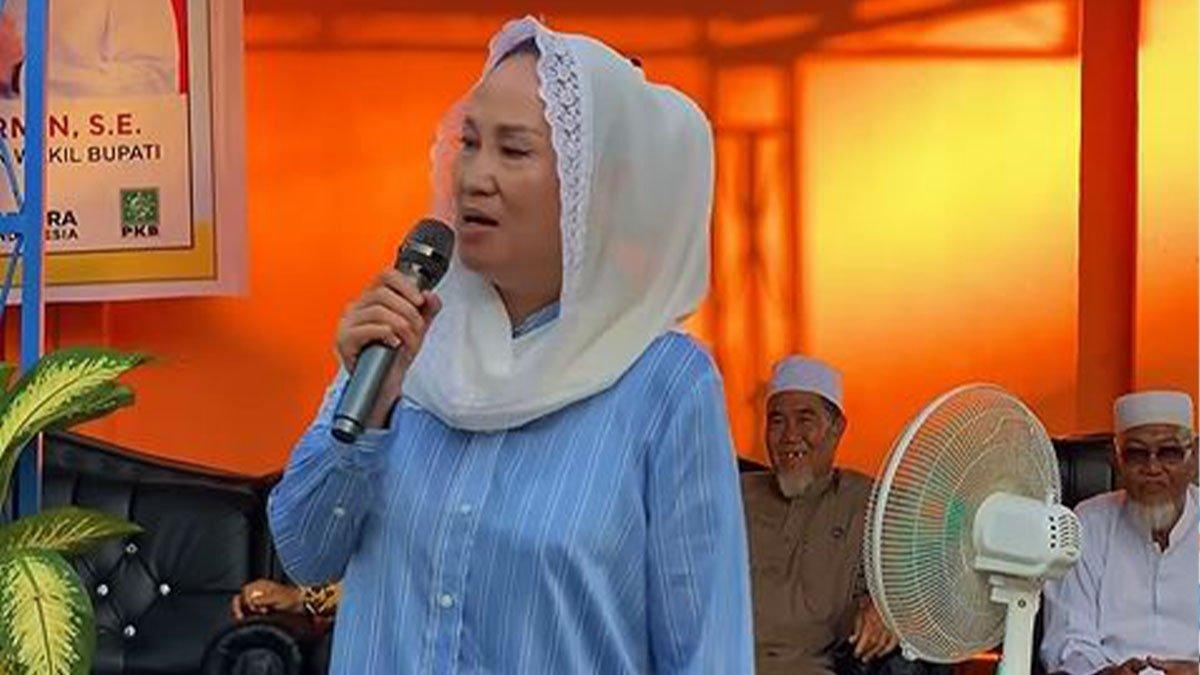 SOSOK CEN SUI LAN - Cen Sui Lan saat melakukan kegiatan saat masa kampanye pada Pilkada Natuna 2024 November lalu. Cen Sui Lan merupakan bupati dengan harta paling sedikit se-Kepulauan Riau.