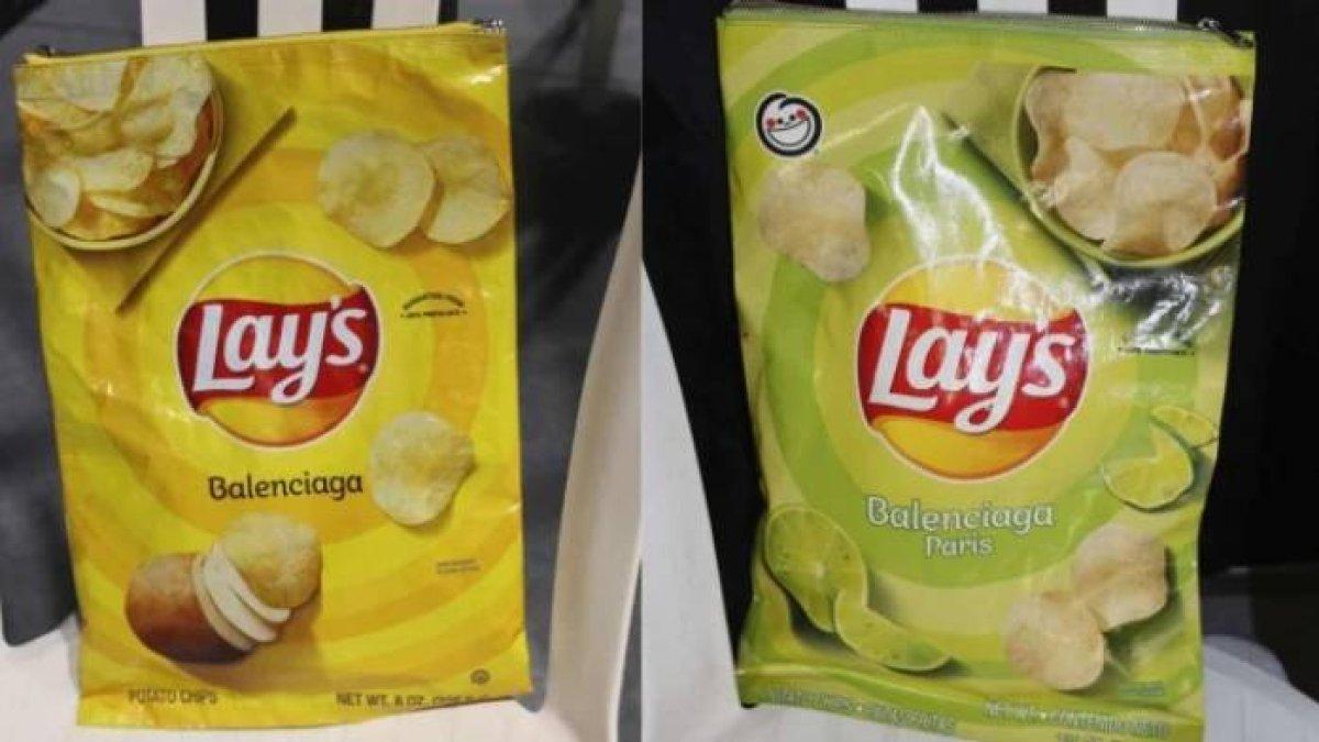 Clutch Keripik Kentang Lays Balenciaga