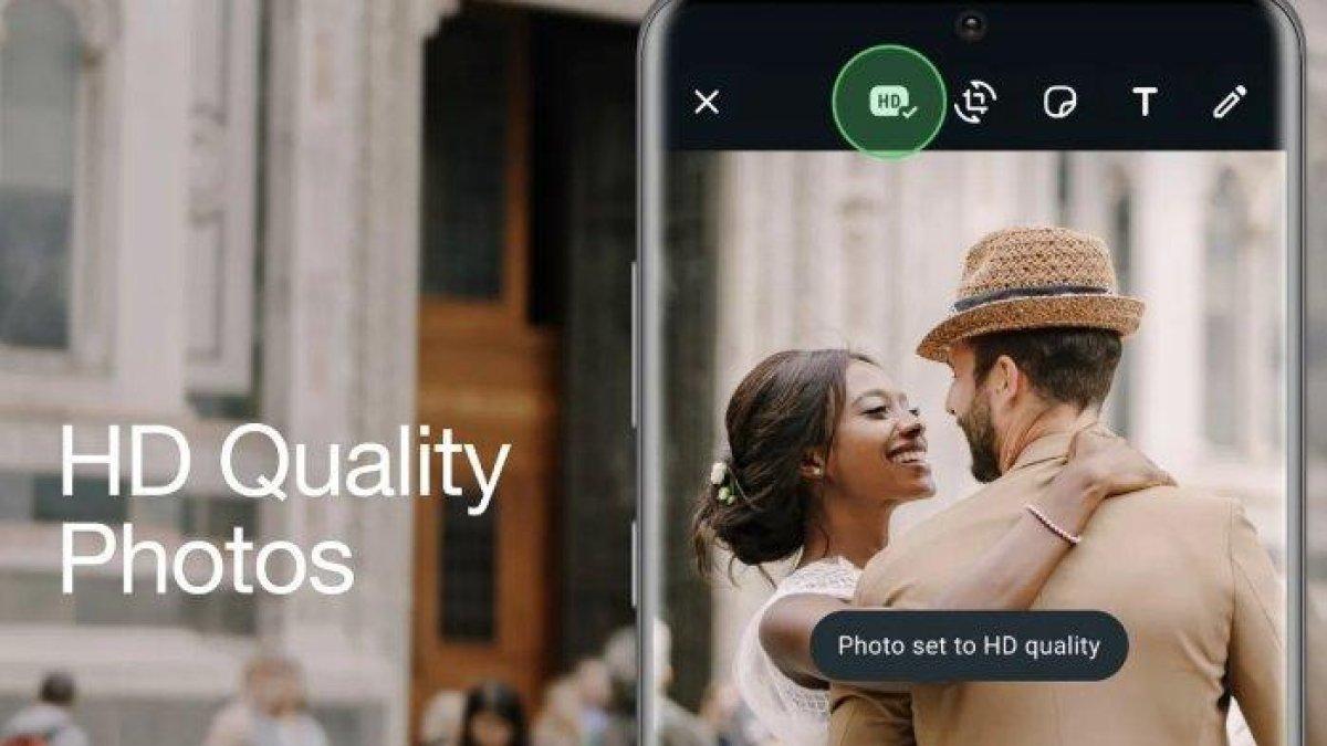Contoh kirim foto kualitas HD lewat WhatsApp yang digambarkan oleh WABetaInfo